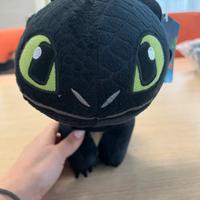 Peluche Furia buia sdentato (Dragon Trainer) nuovo