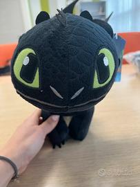 Peluche Furia buia sdentato (Dragon Trainer) nuovo