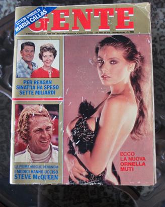 Riviste/Giornali SETTIMANALE GENTE Rusconi 1970/80