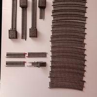 Lotto binari trenino elettrico Rivarossi 