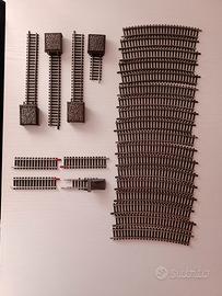 Lotto binari trenino elettrico Rivarossi 