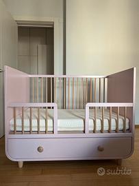 Lettino bambina rosa