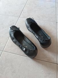 Cinzia Soft ballerine pelle nera 41 con 2 cm tacco