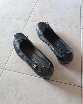 Cinzia Soft ballerine pelle nera 41 con 2 cm tacco