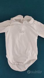 Body Chicco a manica lunga con colletto e ricamo