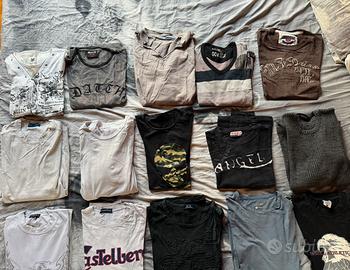 Lotto 15 maglie uomo maniche lunghe taglia L