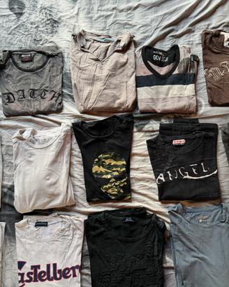 Lotto 15 maglie uomo maniche lunghe taglia L