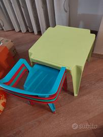 tavolino e sedie bambini giardino 