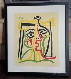 LITOGRAFIA PABLO PICASSO "TESTA DI DONNA"