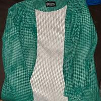blazer in pelle bucata