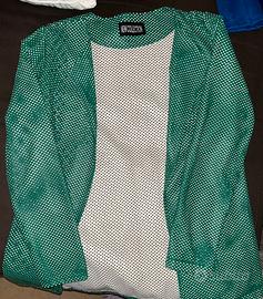 blazer in pelle bucata