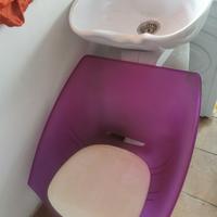 lavatesta e sedia da lavoro 