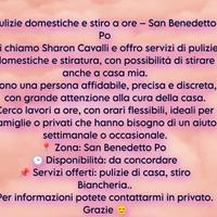 Pulizie domestiche più stiro biancheria