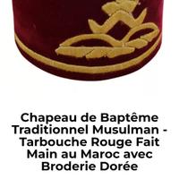 cappello tradizionale musulmano da battesimo 