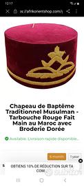 cappello tradizionale musulmano da battesimo 