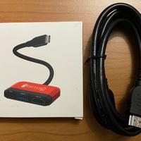 Nintendo Switch Dock + Alimentatore + Cavo Hdmi