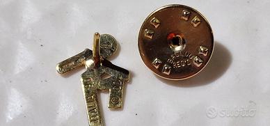 ciao spillo in oro massiccio  18k