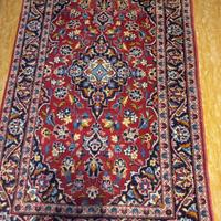 Tappeto rosso persiano Kashan