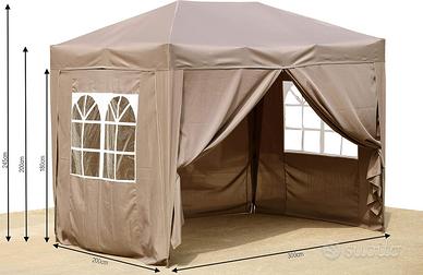 GAZEBO PIEGHEVOLE 3X2 Stand mercatini fiere eventi