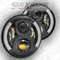 Coppia fari proiettori rotondi led 7"