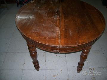 ANTICO TAVOLO SICILIANO APRIBILE IN NOCE EPOCA 800