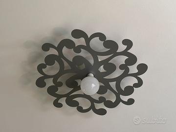 Lampada Gibas Grigia 40cm design arabesco