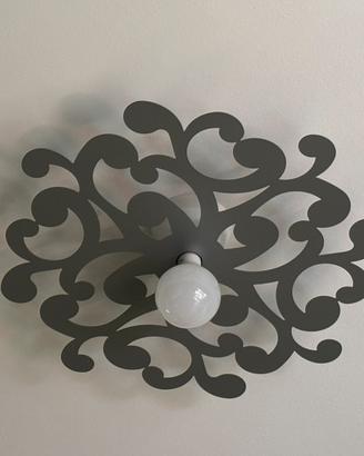 Lampada Gibas Grigia 40cm design arabesco