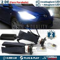 Kit Luci LED H4 per Fari MAZDA 2 DE CANbus 6500K