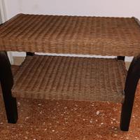Tavolino in rattan