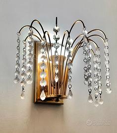 Lampada da parete in cristallo Swarovski