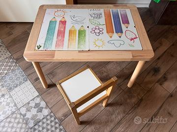 Tavolino e sedia ikea bimbi bambini