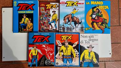 Lotto vario di 7 fumetti e libri TEX WILLER