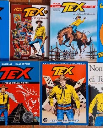 Lotto vario di 7 fumetti e libri TEX WILLER