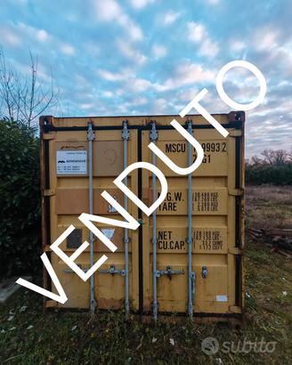 container da 20’ – usato – colore giallo