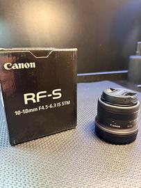 Obiettivo Canon RF-S 10-18mm F4.5-6.3 IS STM