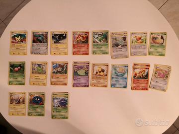 Lotto 24 carte Pokemon vintage ITA 2009