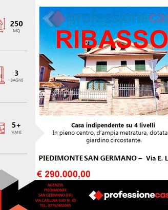Casa indipendente su 4 livelli con giardino