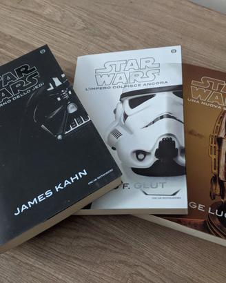 3 libri Star Wars originali Mondadori come nuovi