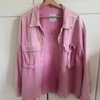 giacca di jeans rosa