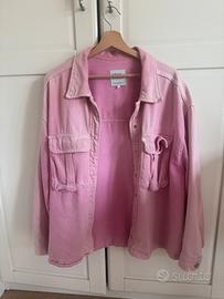 giacca di jeans rosa