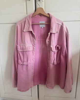 giacca di jeans rosa