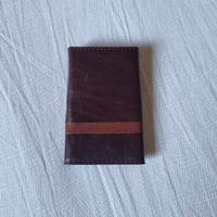 portaporchiavi in pelle marrone scuro con  gancio 