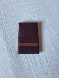 portaporchiavi in pelle marrone scuro con  gancio 