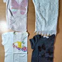 lotto 22 pezzi bambina 4/6 anni 