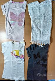 lotto 22 pezzi bambina 4/6 anni 