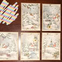 lotto cartoline vintage buon anno 
