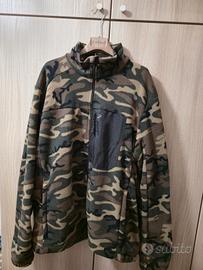 Felpa color verde militare  Decathlon 