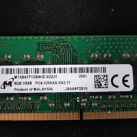 DDR4 8 GB 3200 funzionante