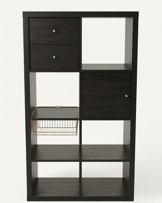 IKEA KALLAX con 2 cassetti doppi e anta