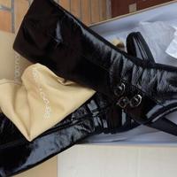Stivali 39 SergioRossi vernice nera MadeinItaly